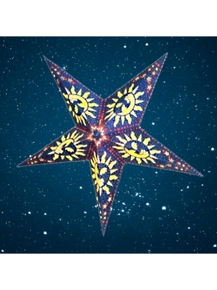 Christmas Star Sun Window - Blue    241 B