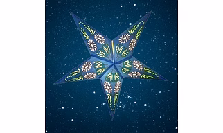Christmas Star Golden Daisy - Blue (Gold Foiled) 2023-B