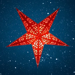 christmas star red punch 234 - r