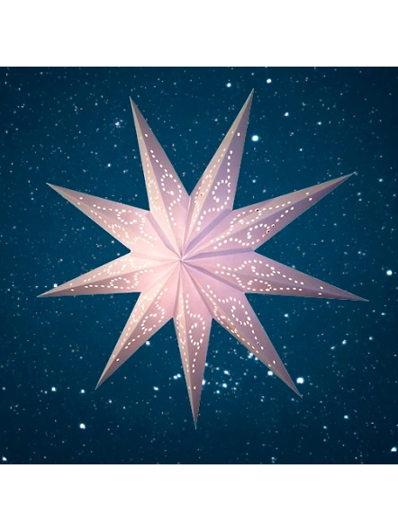 Christmas Star 9 pt White Big 263