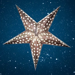 christmas star silver foil 224s