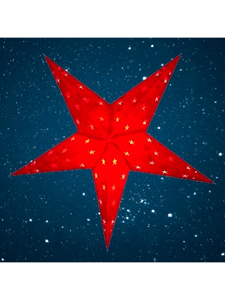 Christmas Star Batik - Red  254 R-EL1050222