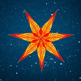 christmas star mega red flame 310 g