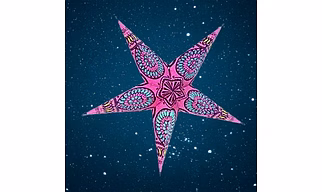 Christmas Star Magenta with Window 205 M