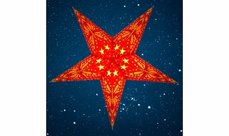 Christmas Star Red Butterfly 219 R
