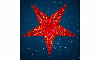Christmas Star Red Peacock236-R