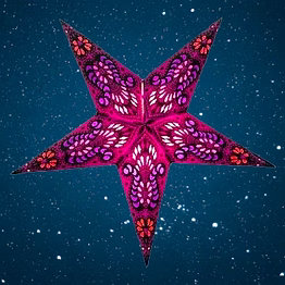 christmas star purple peacock236-r