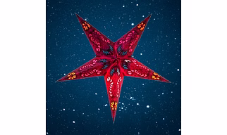 Christmas Star Purple  Peacock Small 260 PL