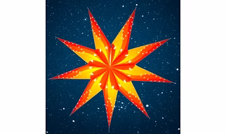 Christmas Star 9pt Yellow Sunshine 308 Y