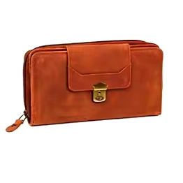 Sin Alma Genuine Leather Zipper Wallet-SAAFR134