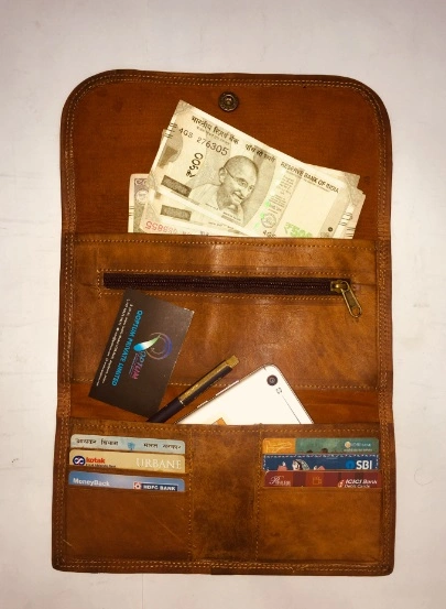 3 Fold Leather Wallet-SAQOPLB018-3