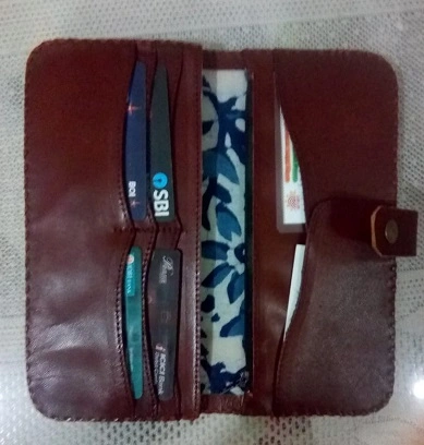 Handmade Genuine Leather  Multi Pocket Wallet for women JBSHMR0032-4