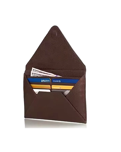 Envelope Fold Leather Hand Wallet-SAZCMW-1