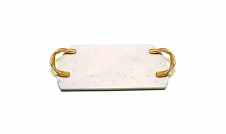Handcrafted Elegant Marble Serving Tray - FST001
