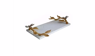 Handcrafted Elegant Marble Serving Tray - FST002