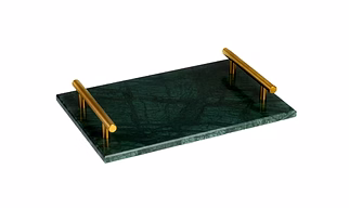 Handcrafted Elegant Marble Serving Tray - FST006