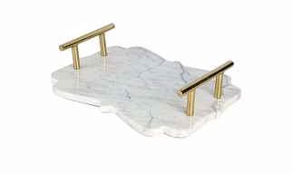 Handcrafted Elegant Marble Serving Tray - FST009