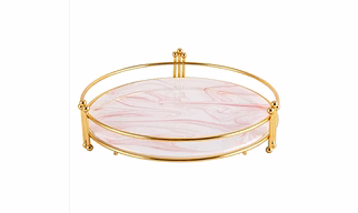 Handcrafted Elegant Marble Serving Tray - FST010