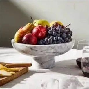 Handcrafted Marble Fruit Bowl - MFB001-MFB001