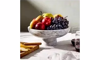 Handcrafted Marble Fruit Bowl - MFB001