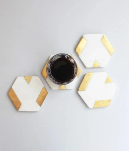 Handcrafted Elegant Marble Tea Coaster - MTC016-MTC016