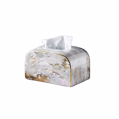 sin alma handcrafted marble tissue dispenser - mtd009