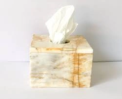 Handcrafted Marble Tissue Dispenser - MTD004-2