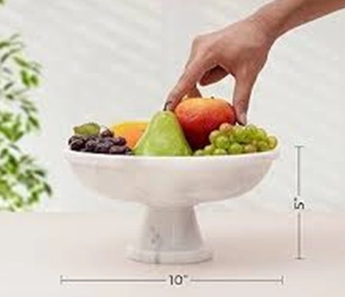 Handcrafted Marble Fruit Bowl - MFB001-2