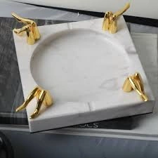 Handcrafted Elegant Marble Ashtray - FST012-1