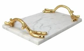 Handcrafted Elegant Marble Serving Tray - FST005-2