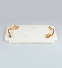 Handcrafted Elegant Marble Serving Tray - FST003-3