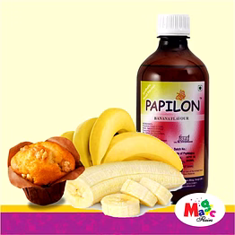 papilon food flavours and colours papilon concentrated liquid food flavour 500ml- banana