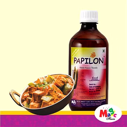 papilon food flavours and colours papilon concentrated liquid food flavour 500ml- shahi paneer masala