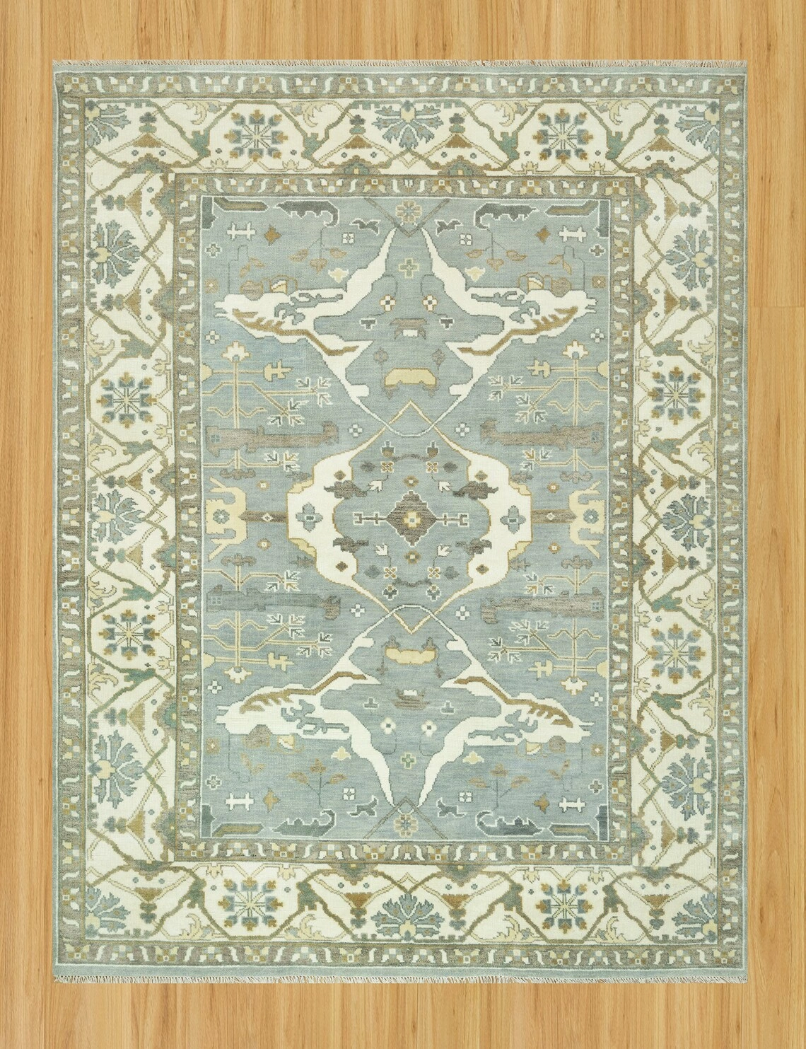 9x12 Blue modern Oushak Area Rug, Green Oushak rug, oushak runner Orange| Modern oushak Rug|-12482504