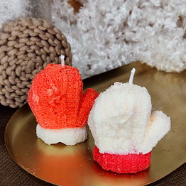 woven glove candles