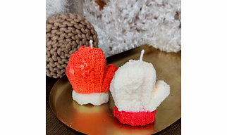 Woven glove Candles