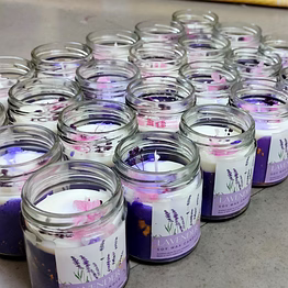 lavender jar candles