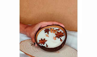 Coconut Shell Spice Aroma Candle