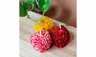 Mini Rose candle