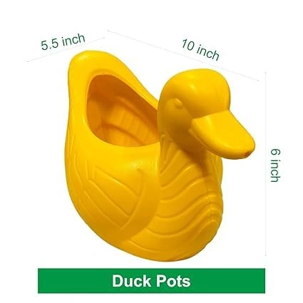 DUCK PLASTIC FLOWER POT 10 INCH-1