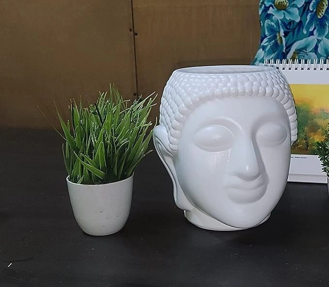 PLASTIC BUDDHA FLOWER POT-1