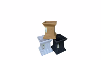 Fiber marble look Roto Moulding Flower Pot