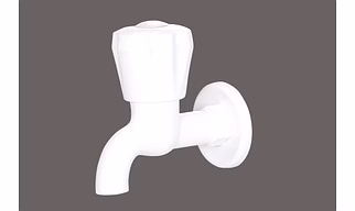 SMART PTMT BIBCOCK ( ISI CERTIFIED) COLOUR - WHITE