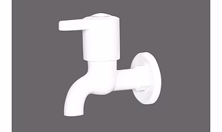 FUSION WHITE BIB COCK ( ISI CERTIFIED ) COLOUR - WHITE