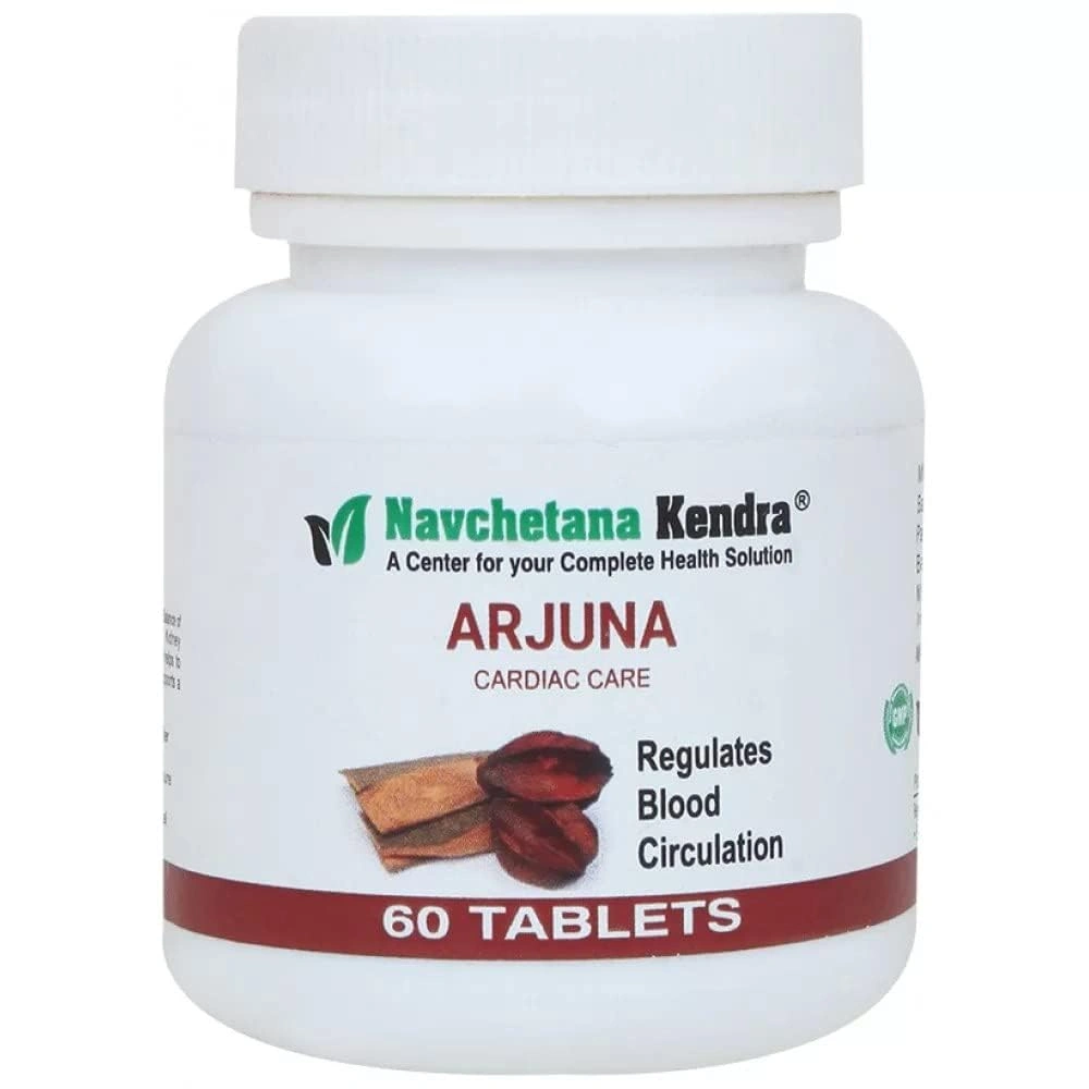 Navchetana kendra Arjuna Tablets(60 Tablets)| Control Cholesterol ,Blood Sugar-Arjuna-60