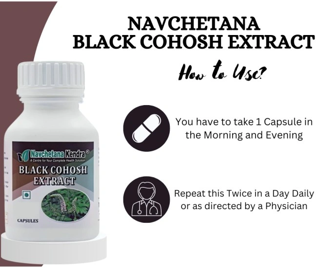 Navchetana Kendra Black Cohosh Capsules(30Capsules)| PCOS,PCOD, Irregular Periods-4
