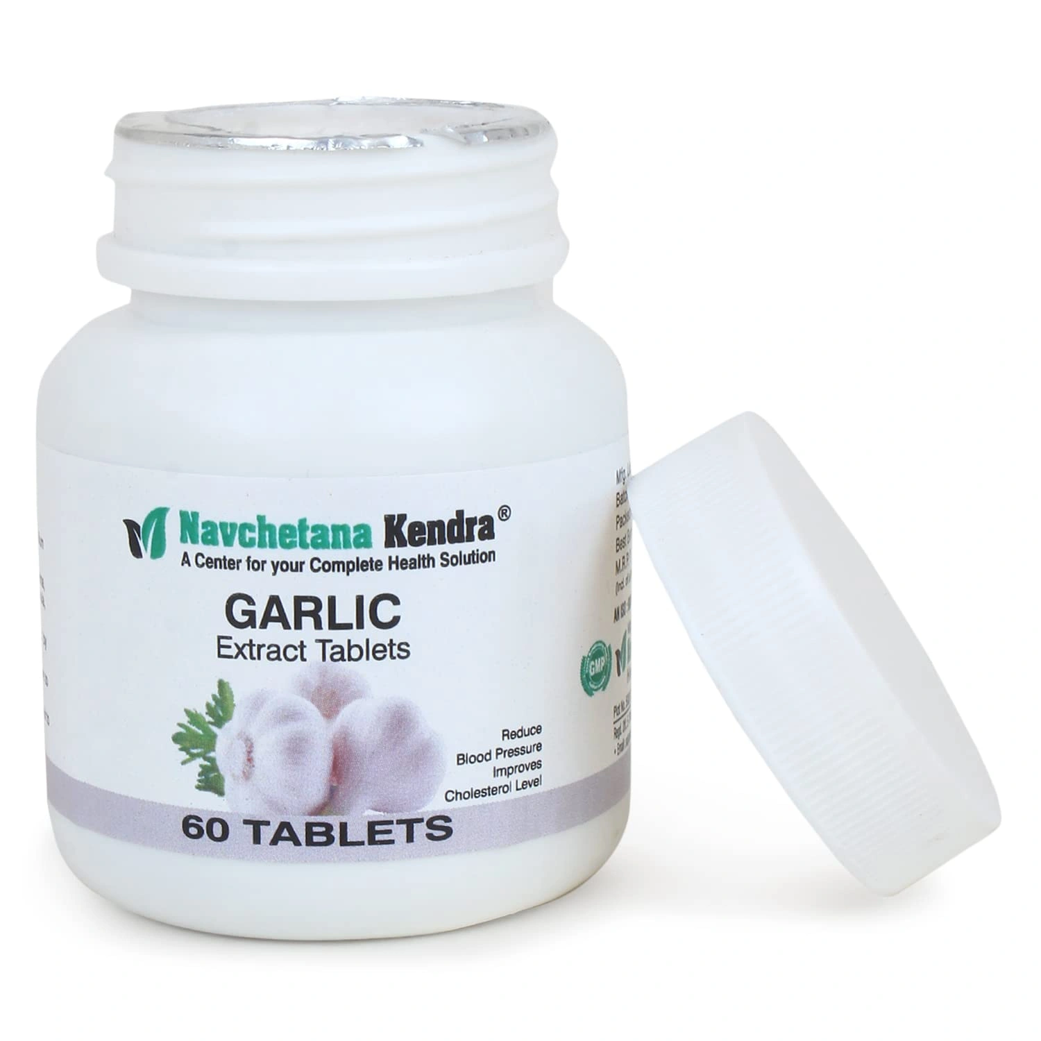 Navchetana Kendra Garlic Tablets (60 Tablets)-Garlic-60