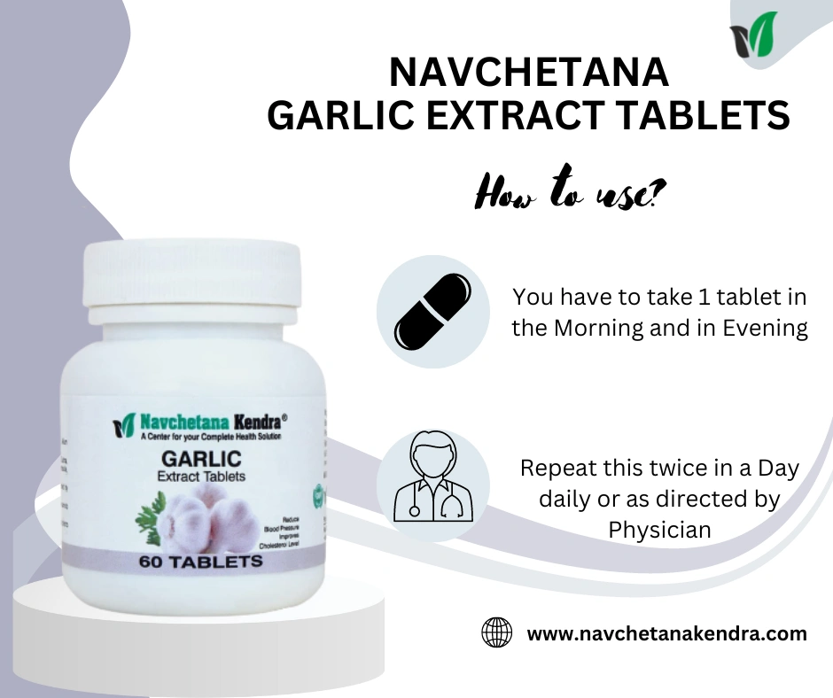 Navchetana Kendra Garlic Tablets (60 Tablets)-3
