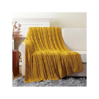 KNITTED THROW BLANKET