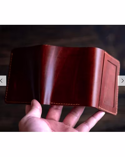 Trifold Leather Wallet-2